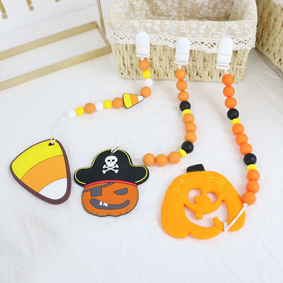 Heiße Verkaufshalloween-Silikon-fokale Perlen für keychains Zahnen des Babys DIY