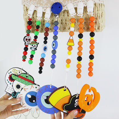 Heiße Verkaufshalloween-Silikon-fokale Perlen für keychains Zahnen des Babys DIY