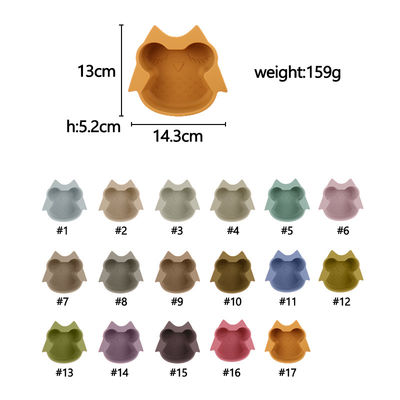 Mikrowellen-Silikon-Schüssel-Satz-Spülmaschine Safe New Arrivals Owl Shape