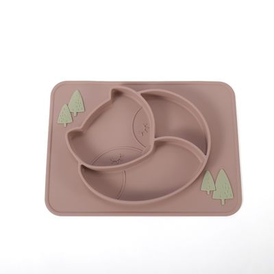 Wärmebeständige Silikonplatten zum Füttern von Babys Mikrowellensicher ungiftig