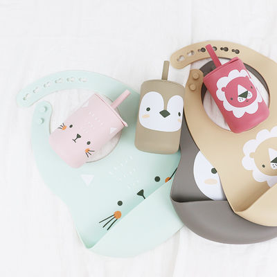 OEM Baby Fütterung Bib - Ein Stück in einem Polybag für Babys und Kleinkinder Fütterung Silikon-Bib