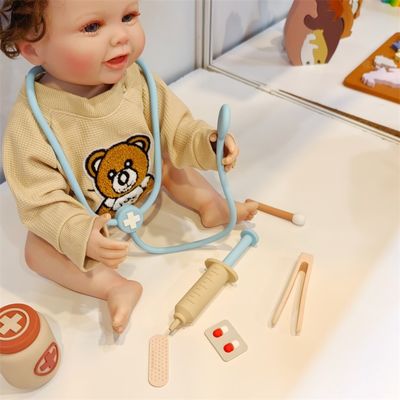 ODM-Silicone-Kinderspielzeug mit Funktion des Arztes 8-teiliges Rollenspiel
