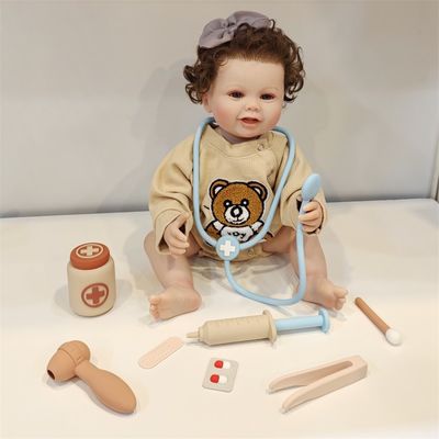 ODM-Silicone-Kinderspielzeug mit Funktion des Arztes 8-teiliges Rollenspiel