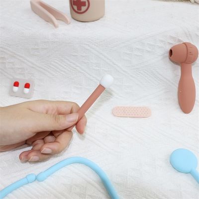 ODM Baby-Silicone-Spielzeug Umweltfreundlich MOQ 100 BPA-frei Kinder-Silicone-Arzt-Kit