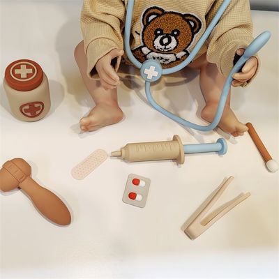 Personalisiertes Baby-Silicone-Medizinspielzeug als Bild perfekt für die sensorische Entwicklung