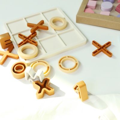 Altersbereich 1-4 Silicone Puzzle fördert die kognitive Entwicklung Bildung Silicone XO Puzzles Spielzeug