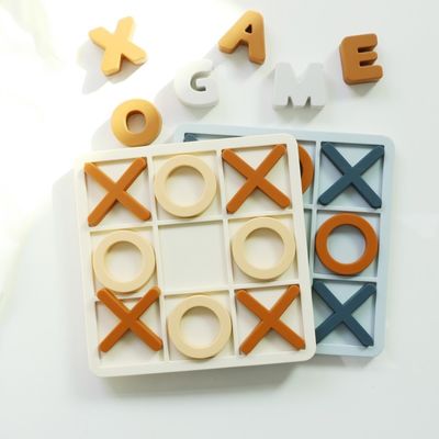 Altersbereich 1-4 Silicone Puzzle fördert die kognitive Entwicklung Bildung Silicone XO Puzzles Spielzeug