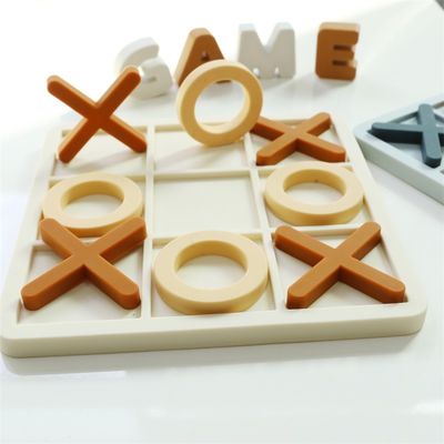 Altersbereich 1-4 Silicone Puzzle fördert die kognitive Entwicklung Bildung Silicone XO Puzzles Spielzeug