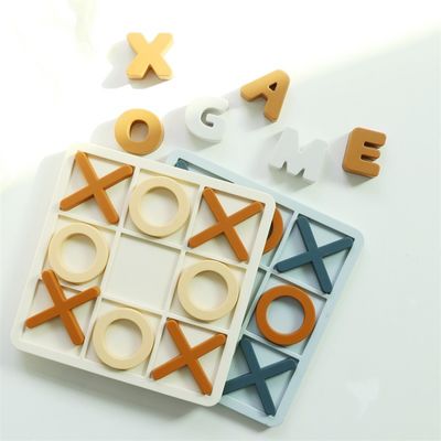 Altersbereich 1-4 Silicone Puzzle fördert die kognitive Entwicklung Bildung Silicone XO Puzzles Spielzeug