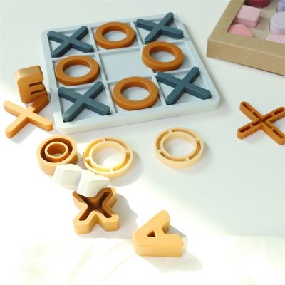 Altersbereich 1-4 Silicone Puzzle fördert die kognitive Entwicklung Bildung Silicone XO Puzzles Spielzeug