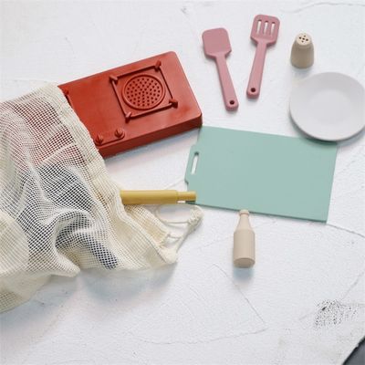 Fabrik Neue Ankunft Schein Spielsatz Küchenspielzeug Montessori-Bildung Siliziumgel Küchenspielzeug Silikon