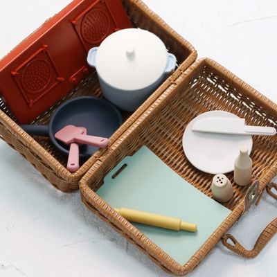 Fabrik Neue Ankunft Schein Spielsatz Küchenspielzeug Montessori-Bildung Siliziumgel Küchenspielzeug Silikon
