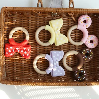 Flexible Silikon-Babytandersatz mit ungiftigem Material und niedlichen Tierdesigns Neugeborenes Baby-Dummy-Zähntenspielzeug