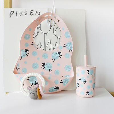 Silikon Baby Bib Wasserdicht und Flecken - Widerstandsfähig gegen Unordnung - Kostenlose Mahlzeit