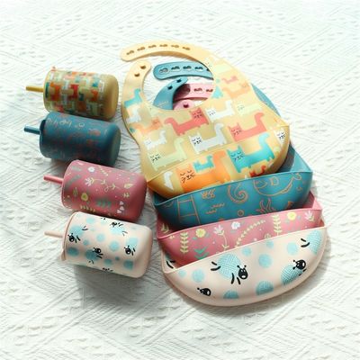 Silikon Trinkbecher mit Stroh für Babytraining BPA-frei Lebensmittelqualität Silikon neue Katzenbecher