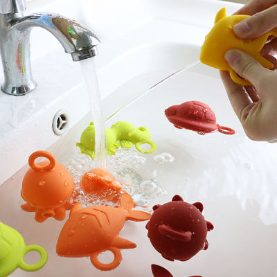 Voll Silikon Strohdeckel in 3D-Design Leichtgewicht Silikon Babyspielzeug