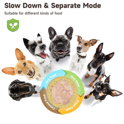 Custom New Labyrinth Design Außen Spaß Hunde Essen Lecken Puzzle Schalen Silikon BPA-frei Pet Slow Feeder Hund Schüssel Teller
