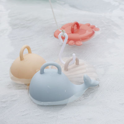 NEW Sealife Animals Cartoon Designs Kinder Silikon Badespielzeug Set für Kleinkinder 100% Lebensmittel Silikon Fischen Spielzeug Kits