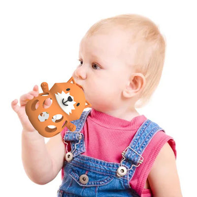PAISEN BPA-freie Tier-Baby-Zähne-Spielzeug Lebensmittelqualität Silikon-Zähne-Manteln Anti-Fall Handgelenk-Handzähne Baby-Kauspielzeug