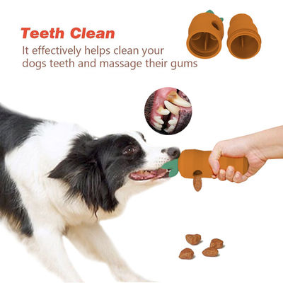 Dongguan Spielzeugfabrik Custom BPA frei PVC frei Phthalate frei weichen Kautschuk Silikon Haustier Hund Zähne Karottenform Silikon Spielzeug