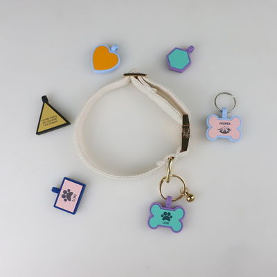 BPA-freie Silikon-Stille-Hunde-Tags Farbenfrohe Silikon-Hundehals-Tags zum Verkauf einzigartige Silikon-Hunde-ID-Tags Zubehör
