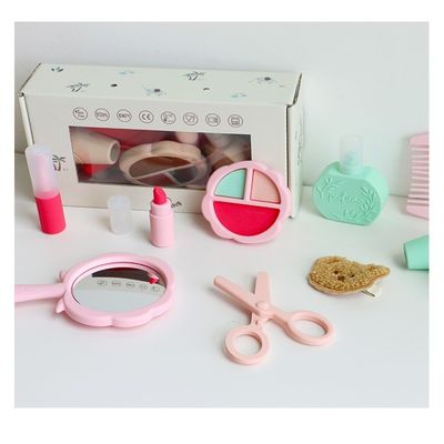 2024 Neuankömmlinge Silikon Make-up Spielzeug BPA-frei Silikon Kinder Mädchen Werkzeug Spielzeug Set mit