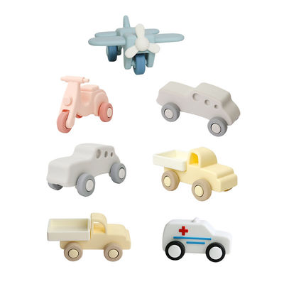 Fabrik Großhandel Silikon Baby Kind Auto Spielzeug Baby Montessori Spielzeug Auto Für Kleinkinder Bio-Zähnen