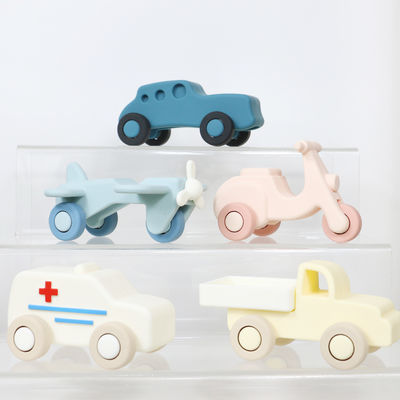 Fabrik Großhandel Silikon Baby Kind Auto Spielzeug Baby Montessori Spielzeug Auto Für Kleinkinder Bio-Zähnen