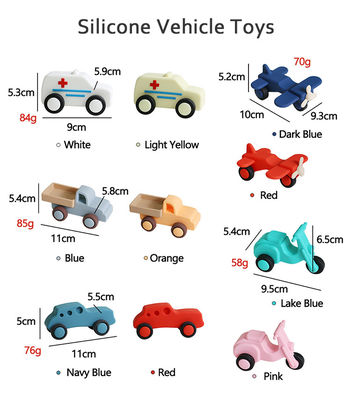 Fabrik Großhandel Silikon Baby Kind Auto Spielzeug Baby Montessori Spielzeug Auto Für Kleinkinder Bio-Zähnen