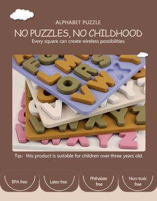 Neues Design 3D Silicone Puzzle Puzzles für Neugeborene Montessori Puzzles für Kinder