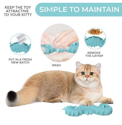 BPA-freies Silikon-Seepferdchen-Haustierspielzeug – Puzzle-Slow-Feeder & Zahnungs-Kauspielzeug für Hunde & Katzen