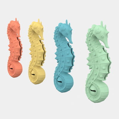 BPA-freies Silikon-Seepferdchen-Haustierspielzeug – Puzzle-Slow-Feeder & Zahnungs-Kauspielzeug für Hunde & Katzen