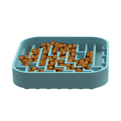 Gemachte süße Labyrinth Labyrinth Muster Silizium Haustier Hund Futter Matte Silizium Slow Feeder Lecken Pad
