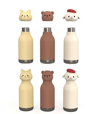Custom Cartoon LOGO Silikon-Thermos-Cup Tumbler Ersatzdeckel Verschüttungsbeständig Spritzdicht Deckel für Tasse