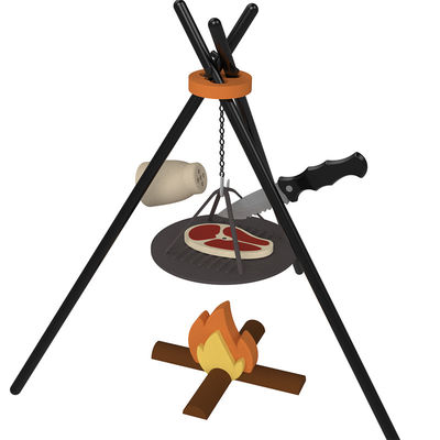 Benutzerdefiniertes Logo 19 PC Silicone Pretend BBQ Grill Spiel Küche Koch Spielzeug Mini-Koch Barbecue Rollenspiel Set Kinder Küche Spielzeug Geschenk