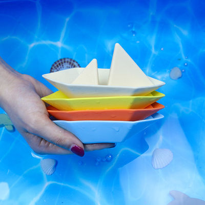 Neue Ankunft BPA-sichere Silikonbad Boot Spielzeug leicht zu reinigen Kinder spielen Bad Spielzeug Bildung Silikonbad Jungen