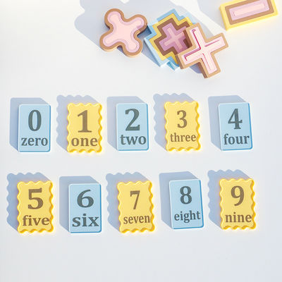 Custom OEM ODM Custom Silikon-Spielzeug für Babys mit lasergedruckter Nummer Kleines Brett 10pcs Packung für Kinder pädagogische Spielzeug-Sets