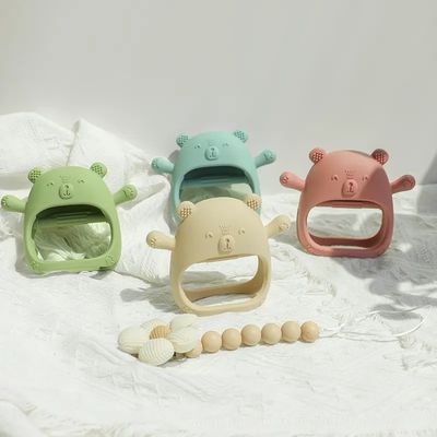 PAISEN Custom Soft Teether Toy Teething Handschuhe Neugeborenes BPA-freies Baby Silikon Teething Mitten für Babys