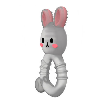 2025 Fabrik Bunny Cute Design Transparent Sensorische Eiscreme Gefrierbares Silikon Baby Wasser gefülltes Zahnstück