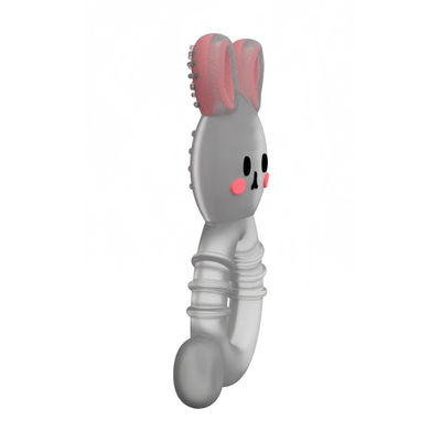 2025 Fabrik Bunny Cute Design Transparent Sensorische Eiscreme Gefrierbares Silikon Baby Wasser gefülltes Zahnstück