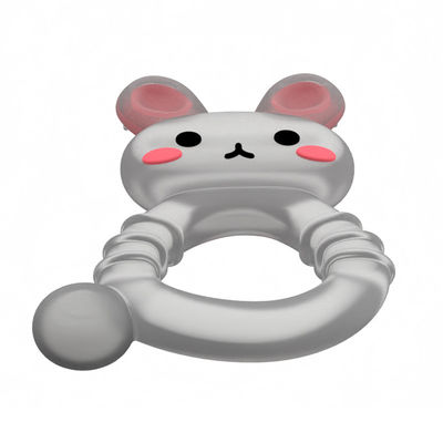 2025 Fabrik Bunny Cute Design Transparent Sensorische Eiscreme Gefrierbares Silikon Baby Wasser gefülltes Zahnstück