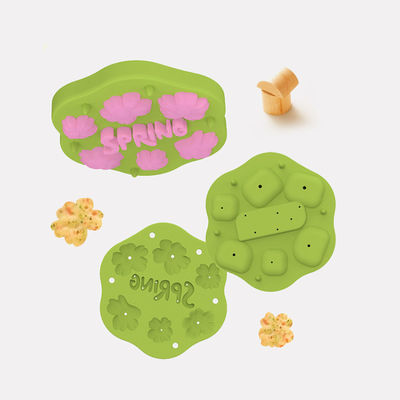 PAISEN Silikon Frühlingsblume Babyfrucht Nahrungsmittel Fütterungsmittel Muttermilch Eiscreme Formen für Zahnentlastung Kühlschrank Tabelle mit Deckel