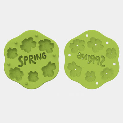 PAISEN Silikon Frühlingsblume Babyfrucht Nahrungsmittel Fütterungsmittel Muttermilch Eiscreme Formen für Zahnentlastung Kühlschrank Tabelle mit Deckel