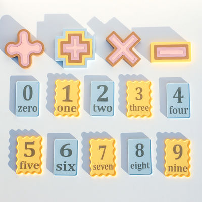 Unitoxische Unisex-Silicone-Bildblöcke für Kinder im Vorschulalter Digitales Computationsspielzeug für das Lernen der Addition und Subtraktion