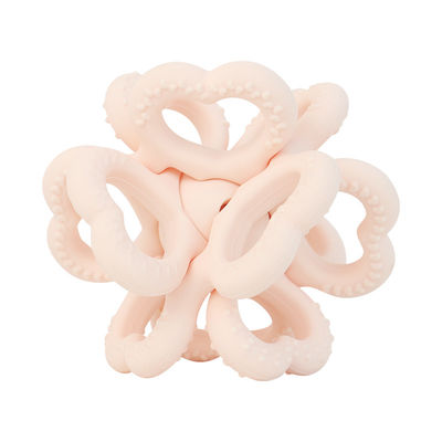 PAISEN BSCI Rattle Baby Teether Ball Spielzeug BPA-frei Silikon Soft Ball leicht zu halten Teether für Babys im Alter von 6 Monaten +