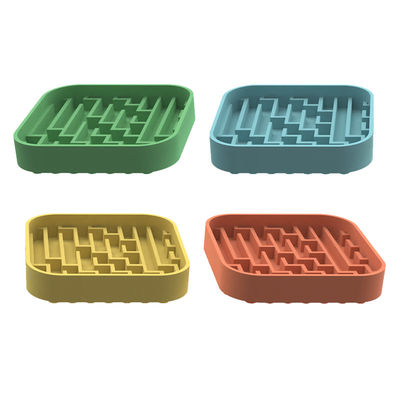 Hersteller Custom Pet Silicone Lick Mat Pet Dog Cat Slow Feeder Dowl Mat Dog Food Klappschüssel Slow Feeder Dowl