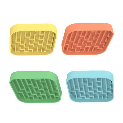 Hersteller Custom Pet Silicone Lick Mat Pet Dog Cat Slow Feeder Dowl Mat Dog Food Klappschüssel Slow Feeder Dowl