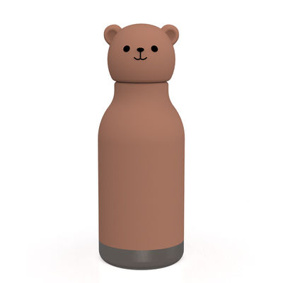 Bear Design Original Custom Food Grade Silicone 304 Edelstahl Kinder Zurück in die Schule Geburtstagswasserbecher Kinder Trainingstücke