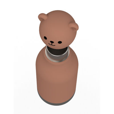 Bear Design Original Custom Food Grade Silicone 304 Edelstahl Kinder Zurück in die Schule Geburtstagswasserbecher Kinder Trainingstücke