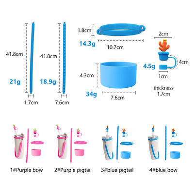 Custom Silicone Lanyard Handle Sling für Tumbler Personalisierte rutschfeste Sippy Cup Label Wasserflasche Tragen Sie Strap Bar Zubehör